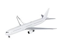 ZXGGASG Replica Aircraft Models 15CM 1/400 For B767-400ER Blank Machine Realistic Airplane Replica Scale Diecast Model Aircraft Kit Miniature Airplane Model