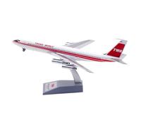 ZXGGASG Replica Models 23CM Boutique 1:200 TWA For Boeing B707-300 N18710 Scale Simulation Aircraft Miniature Airplane Model