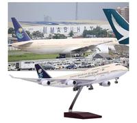 ZXGGASG Saudi B747-400 Simulation Ratio 1:150 18.5in Air Arabia Aviation Aircraft Civil Military Model Landing Gear Airliner Airplane Model(Yellow)