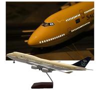 ZXGGASG Saudi B747-400 Simulation Ratio 1:150 18.5in Air Arabia Aviation Aircraft Civil Military Model Landing Gear Airliner Airplane Model(Light)