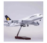 ZXGGASG Scale 47CM 1:160 Aircraft A380 Lufthansa International Die-casting Machine Finished Model Suitable for display(No light)