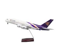 ZXGGASG Scale aircraft 1:160 47CM A380 Thai Airlines Die-casting Machine Passenger Suitable for display(No light)