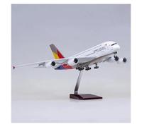 ZXGGASG Scale aircraft 47CM 1:160 A380 Korean ASIANA International Airclins Diecasting Machine Finished Model Suitable for display(No light)