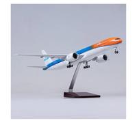 ZXGGASG Static aircraft model 47cm 1/157 For KLM Air B777 Aircraft Model Diecast Resin Scale Plane Model Suitable For Collection(No light)