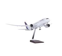 ZXGGASG Toys 47CM B787 Dreamliner Plane 787 Diecast Airplane Static Aircraft Model Desktop Display For Collection And Display(With light)