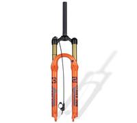 ZXGSXIOU 26 27.5 29 Inch Mountain Bikes Air Suspension Fork 120mm Travel 28.6mm /1-1/8inch Straight Tube Front Forks Shoulder Control Disc Brake QR 9MM For XC AM