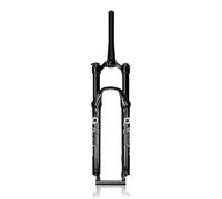 ZXGSXIOU 26/27.5/29 Inch MTB Air Suspension Fork XC/AM Mountain Bike Front Fork, Straight/Tapered Steerer 120mm Travel Disc Brake QR 9 * 100mm Manual Lockout Ultralight(Black Tapered,27.5'')