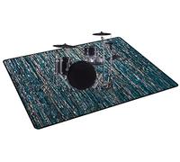 ZXHH Drum Rug Mat Soundproof Mat | Drum Rugs Non-Slip Blanket For Electronic Drum Kit Bass Drum Snare And Other Musical Instrument Mat | Rectangle Drum Carpet Thicken With Velcro (80CM - 200CM)