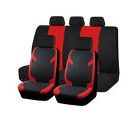 ZXHHXEB Car Seat Covers,for Hyundai Getz Reina Ioniq Bayon Elantra Veloster Tucson Full Seat Coverage,Scratch & Water Resistant,Easy to Clean,Comfortable Car Accessories,Red