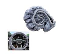 ZXHHXEB Plush Steering Wheel Cover,for Mercedes-Benz GLE Coupe 2015-2018 Car Steering Wheel Cover, Anti-slip, Warm Plush, Protector Stretch Auto Accessory Decoration,Grey