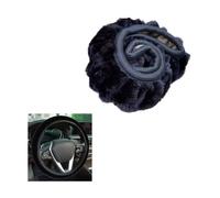 ZXHHXEB Plush Steering Wheel Cover,for Opel Combo E Life AB 2018-2023 Car Steering Wheel Cover, Anti-slip, Warm Plush, Protector Stretch Auto Accessory Decoration,Black