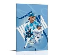 ZXHJDS Bobby Witt Jr. Waterproof Poster Wall Decoration Living Room Bathroom Kitchen Multifunctional Modern Printing Easy to Clean Decorative Gifts 16x24inch(40x60cm) Frame-style