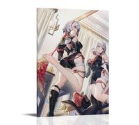 ZXHJDS Honkai Star RailWaterproof Poster Wall Decoration Living Room Bathroom Kitchen Multifunctional Modern Printing Easy to Clean Decorative Gifts20x30inch(50x75cm) Frame-style