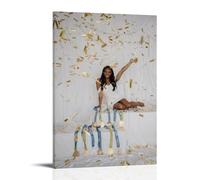 ZXHJDS Simone Biles Waterproof Poster Wall Decoration Living Room Bathroom Kitchen Multifunctional Modern Printing Easy to Clean Decorative Gifts 16x24inch(40x60cm) Frame-style