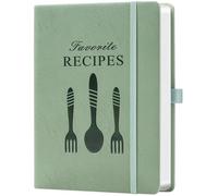 ZXHQ Blank Recipe Book to Write Your Own Recipes - Room for 124 Recipes, Hardcover, 120 Gsm Thick Paper, Family Cookbook Journal Notebook, Size A5(5.4" × 8.5") - Army Green