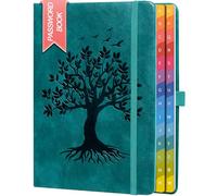ZXHQ Password Book with Colorful Alphabetical Tabs, 8.4" x 5.8" Hardcover Password Keeper Organizer for Managing Internet Website Addresses and Logins - SeaGreen