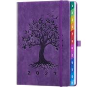 ZXHQ Pocket Diary 2027 Week to View, Size A6 4.1" × 6.3" - Royal Lavender