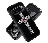 ZXHSBROK Case for Google Pixel 10 Pro XL & Google Pixel 9 Pro XL, Military Grade Heavy Duty 3-Layer Shockproof Drop Protective Phone Cover, God Jesus Christ Christian Cross