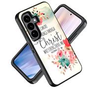 ZXHSBROK Case for Samsung Galaxy S26 Plus/ S25 Plus/ S24 Plus 6.7-inch, Military Grade Heavy Duty 3-Layer Shockproof Drop Protective Phone Cover, Christian Quote Bible Verse Philippians 4-13