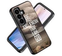 ZXHSBROK Case for Samsung Galaxy S26 Plus/ S25 Plus/ S24 Plus 6.7-inch, Military Grade Heavy Duty 3-Layer Shockproof Drop Protective Phone Cover, Christian Cross Bible Verse Psalm 46:10