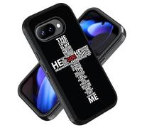 ZXHSBROK for Google Pixel 10a Phone Case, Military Grade Heavy Duty 3-Layer Shockproof Drop Protective Phone Cover for Google Pixel 10a (2026), God Jesus Christ Christian Cross