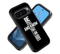 ZXHSBROK for Google Pixel 9/Pixel 9 Pro Phone Case,Military Grade Heavy Duty 3-Layer Shockproof Drop Protective Cover for Google Pixel 9/Pixel 9 Pro 2024 - Christian Cross Bible Verse Psalm 46:10