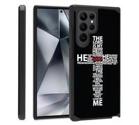 ZXHSBROK for Samsung Galaxy S24 Ultra Case, Heavy Duty Dual Layer Hybrid Hard PC & Soft Silicone Shockproof Protective Cover for Samsung Galaxy S24 Ultra 5G, God Jesus Christ Christian Cross
