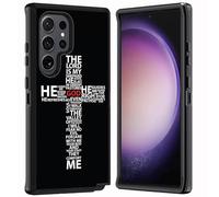 ZXHSBROK for Samsung Galaxy S24 Ultra Case, Military Grade Heavy Duty 3-Layer Shockproof Drop Protective Cover for Samsung Galaxy S24 Ultra 5G 6.8" 2024, God Jesus Christ Christian Cross