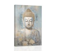 ZXHYWYM Abstract Buddha Wall Art Buddha Statue Painting Canvas Zen Meditation Picture Prints Yoga Room Buddhism Statue Home Wall Decor Frame (A, (60.00 x 90.00 cms))