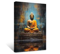 ZXHYWYM Buddha Painting Abstract Buddha Statue Wall Art Zen Picture Meditation Canvas Artwork Spa Prints for Spiritual Buddhism Prayer Room(Picture-3, (12.00" x 18.00"))