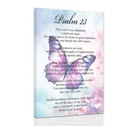 ZXHYWYM Christian Wall Art Psalm 23 Pictures Butterfly Canvas Prints Bible Verses Painting Inspirational Poster for Home Decor Framed (30 x 45 cms)