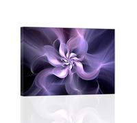 ZXHYWYM Purple Flower Prints Wall Art Bauhinia Canvas Painting Floral Pictures Wall Decor for Living Room Bathroom Bedroom Decor Frame (A, (40.00 x 60.00 cms))