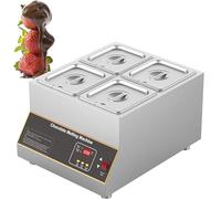 ZXINXIN Air Heating Chocolate Melter, Chocolate Tempering Machine, 12L Chocolate Melting Pot with Temperature Control 4tank