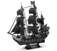 ZXINXIN Black Pearl Puzzle - Pirate Ship - 3D Cut Wood - Adult - Creative Model - Valentine's Day/Boy and Girl - Birthday