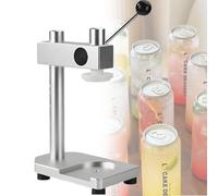 ZXINXIN Can Sealing Machine Electric Cup Sealer Machine 1-2 Seconds/Time Milk Tea Drink Bottle Sealer Beverage Seal Machine for Cafes Bars Beverage Stores Grey