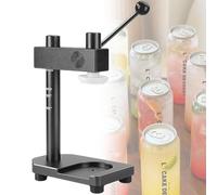 ZXINXIN Can Sealing Machine Electric Cup Sealer Machine 1-2 Seconds/Time Milk Tea Drink Bottle Sealer Beverage Seal Machine for Cafes Bars Beverage Stores Black