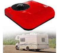ZXINXIN Car Electric Rv Roof Air Conditioner,Dc Electric Air Conditioner, Rv Truck Excavator Engineering Vehicle Agricultural Vehicle Bus Van Parking Air Conditioner Red-24V