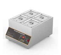 ZXINXIN Chocolate Melting Pot Professional Chocolate Tempering Machine Commercial Electric Chocolate Melting Heater Digital Control, Melts 12kg of chocolate, 500W 4tank