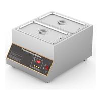 ZXINXIN Chocolate Melting Pot Professional Chocolate Tempering Machine Commercial Electric Chocolate Melting Heater Digital Control, Melts 12kg of chocolate, 500W 2tank