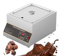 ZXINXIN Commercial Electric Chocolate Tempering Machine 0℃~95℃/0℉~203℉ Chocolate Melter Digital Temp Control Chocolate Melting Machine for 12 kg of Chocolate 1tank