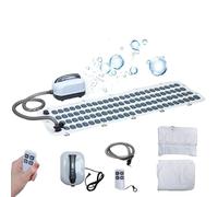 ZXINXIN Home Surfing Massage Bath Mat, 6-Speed Adjustable, Non-Slip, Inflatable Pillow, Wave Massage Mat, Bath Spa Mat for Muscle Relief