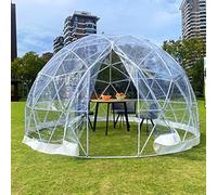 ZXINXIN Transparent Tpu Shell Bubble Tent Dome for 3.6m Garden Dome, Waterproof Garden Dome House Suitable for Terraces and Gardens