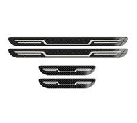 ZXjbgjsm 4 Pcs Car Door Sill Protector Strips for VW e-Up 2016-2019, Stainless Steel Threshold Kick Plates, Non-slip Scratch Scuff Protection,B