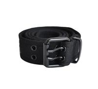 ZXJXZ Unisex Canvas Belt Stylish Woven Double Circle Hole With Buckle Jacket Belt Thin Elastic Jeans Pants Belt Waistband For Young Teen Women,Black