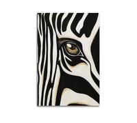 ZXJYMX Beautiful Funny Animal Decorations Zebra Eyes Art Pictorial Poster Decorative Painting Canvas Wall Posters And Art Picture Print Modern Family Bedroom Decor Posters 12x18inch(30x45cm)