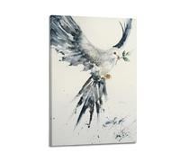 ZXJYMX Faith in Christianity Religion Jesus Ink Peace Dove Poster Decorative Painting Canvas Wall Posters And Art Picture Print Modern Family Bedroom Decor Posters 16x24inch(40x60cm)