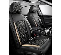 ZXKYLFFF Car Seat Covers Fit For RN Captur 2013 2014 2015 2016 2017 2018 The front and rear waterproof leather 5-seat cushions protect the seat cover，gold