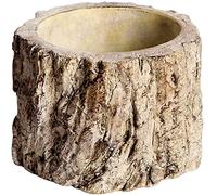 ZXKYZR8 Artificial Stakes Planter Sculpture Concrete Planter Tree Root Stump Flower Pot Log Post Planter - Cactus Succulent Snake Bamboo Plant, Outdoor Lawn Farmhouse Driftwood Decorative