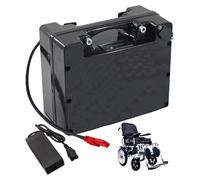 ZXLLAFT 24V Electric Wheelchair Battery 15AH 20AH 25AH 30AH 35AH 40AH 45AH 50AH 60AH LiFePO4 Battery with Charger for 0-1500W Motor,24V45AH