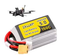 ZXLLAFT 4S 14.8V Lithium Battery 22.2V 6S Drone Battery 3S 11.1V Lipo Batteries 150C Replacement Batteries for Remote Control Drone, Model Airplane with BMS Board,22.2V1800mAh 150C